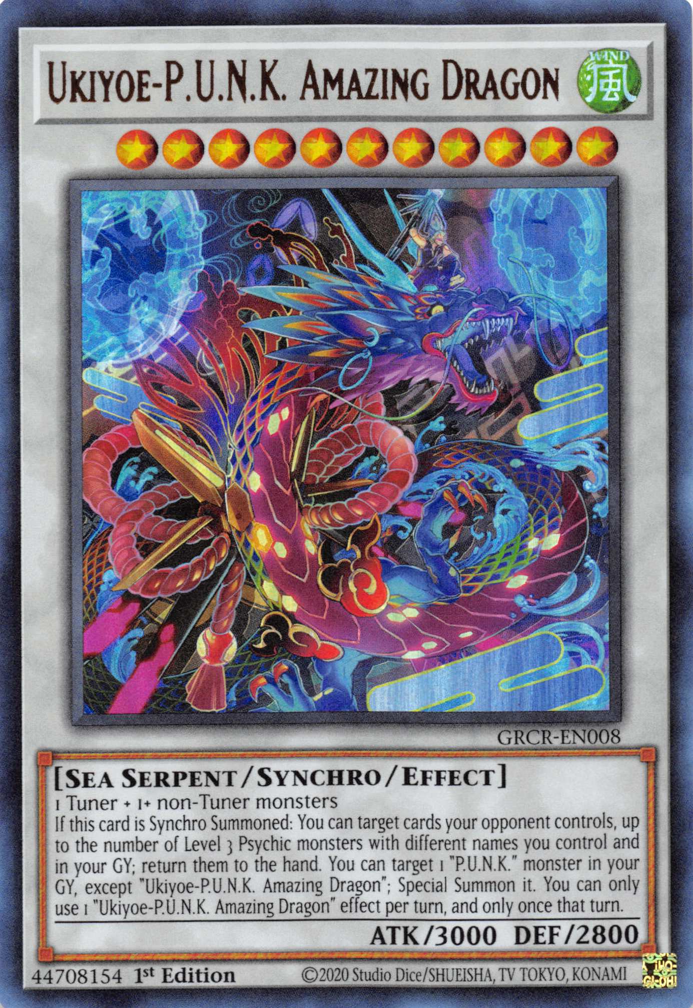 Ukiyoe-P.U.N.K. Amazing Dragon [GRCR-EN008] Ultra Rare | Shuffle n Cut Hobbies & Games