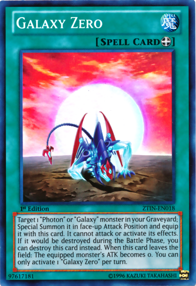 Galaxy Zero [ZTIN-EN018] Super Rare | Shuffle n Cut Hobbies & Games