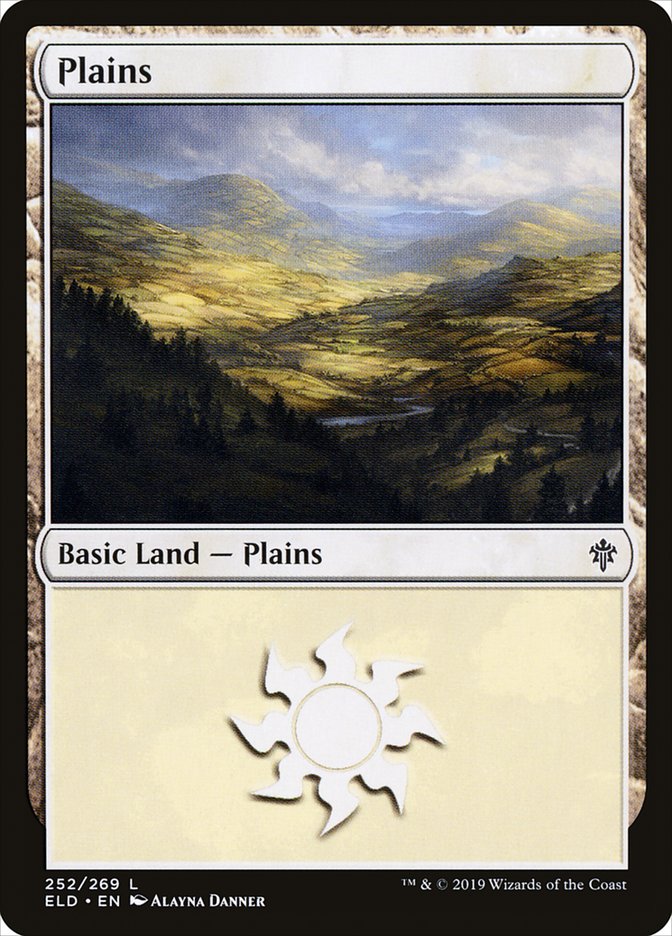 Plains (252) [Throne of Eldraine] | Shuffle n Cut Hobbies & Games