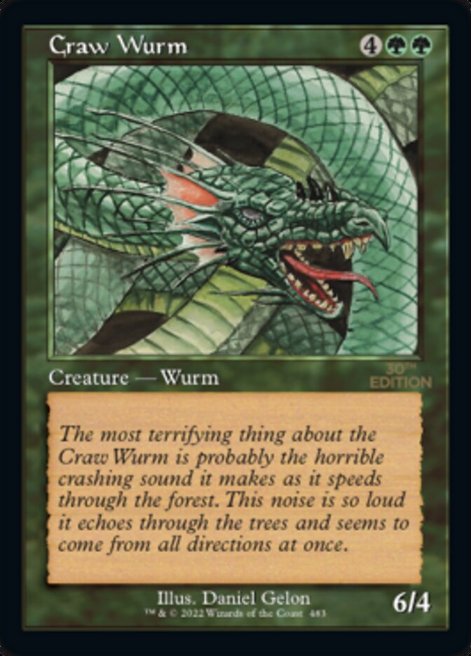 Craw Wurm (Retro) [30th Anniversary Edition] | Shuffle n Cut Hobbies & Games