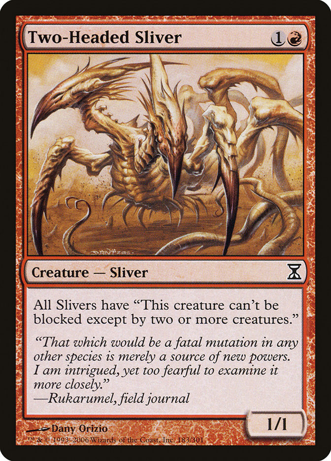 Two-Headed Sliver [Time Spiral] | Shuffle n Cut Hobbies & Games