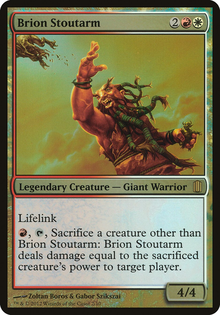 Brion Stoutarm (Oversized) [Commander's Arsenal Oversized] | Shuffle n Cut Hobbies & Games