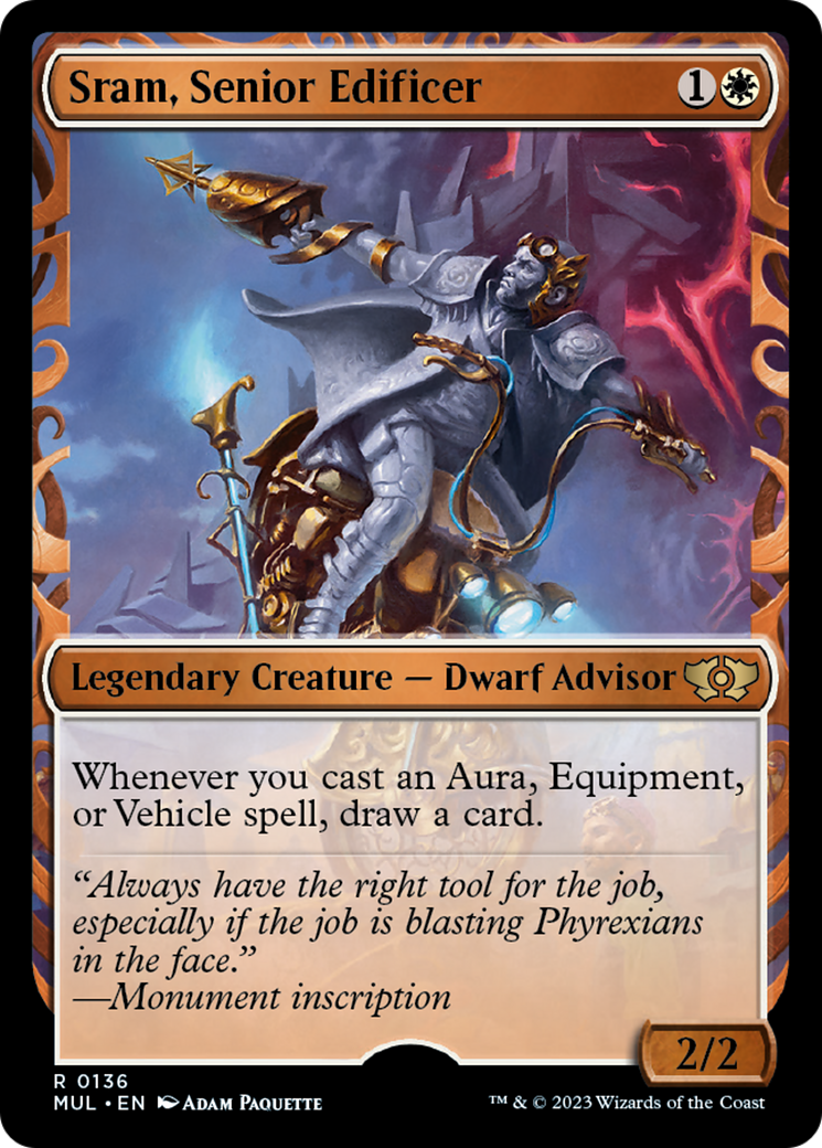 Sram, Senior Edificer (Halo Foil) [Multiverse Legends] | Shuffle n Cut Hobbies & Games