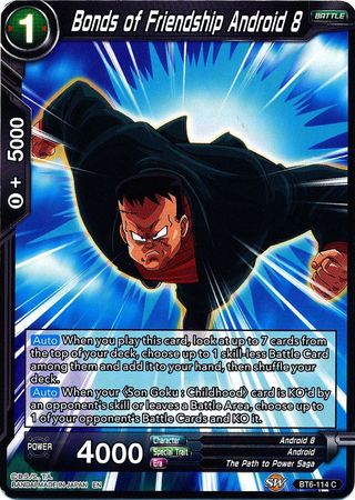 Bonds of Friendship Android 8 [BT6-114] | Shuffle n Cut Hobbies & Games