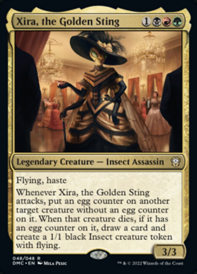 Xira, the Golden Sting (FOIL) [Dominaria United Commander] | Shuffle n Cut Hobbies & Games