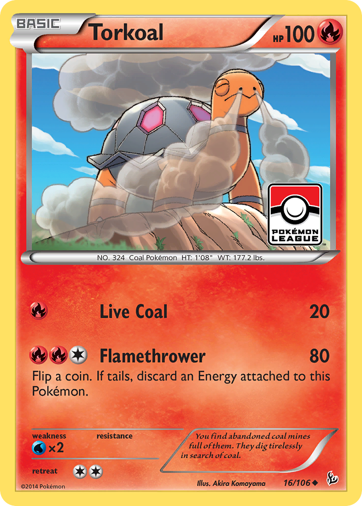 Torkoal (16/106) [XY: Flashfire] | Shuffle n Cut Hobbies & Games