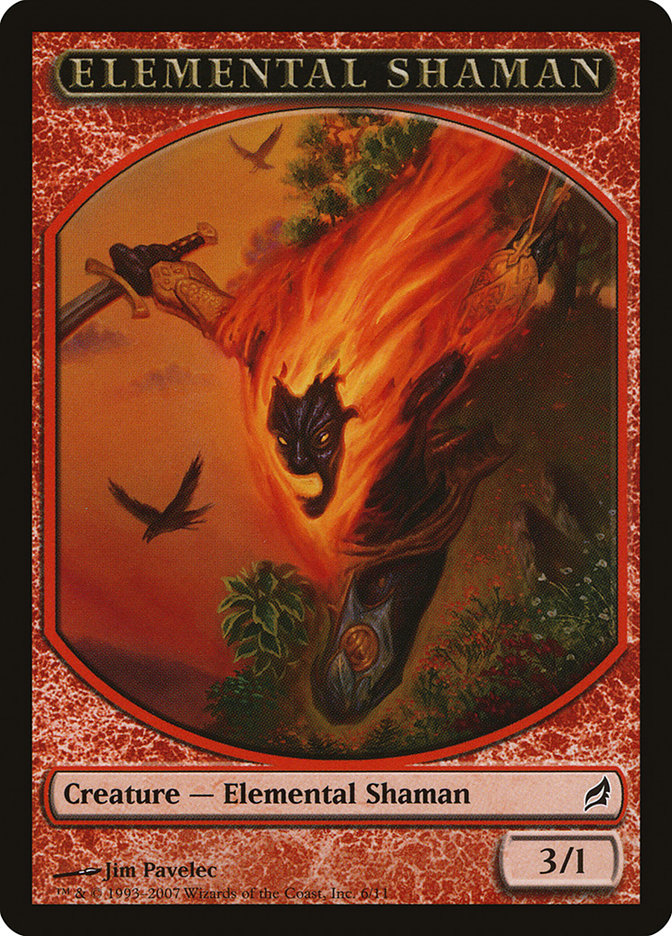 Elemental Shaman Token [Lorwyn Tokens] | Shuffle n Cut Hobbies & Games