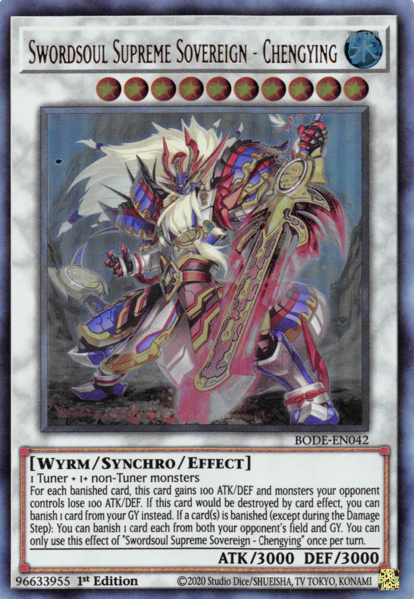 Swordsoul Supreme Sovereign - Chengying [BODE-EN042] Ultra Rare | Shuffle n Cut Hobbies & Games
