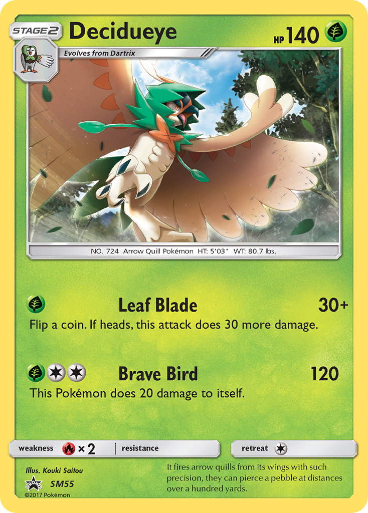 Decidueye (SM55) [Sun & Moon: Black Star Promos] | Shuffle n Cut Hobbies & Games