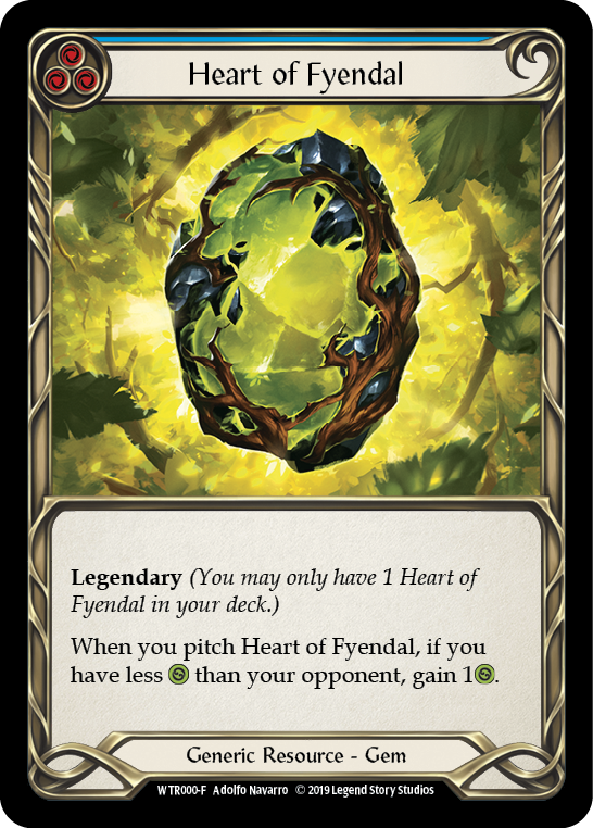 Heart of Fyendal [WTR000-F] Alpha Print Cold Foil | Shuffle n Cut Hobbies & Games