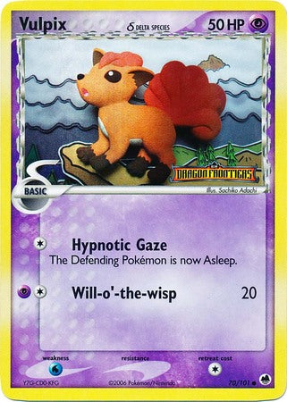 Vulpix (70/101) (Delta Species) (Stamped) [EX: Dragon Frontiers] | Shuffle n Cut Hobbies & Games