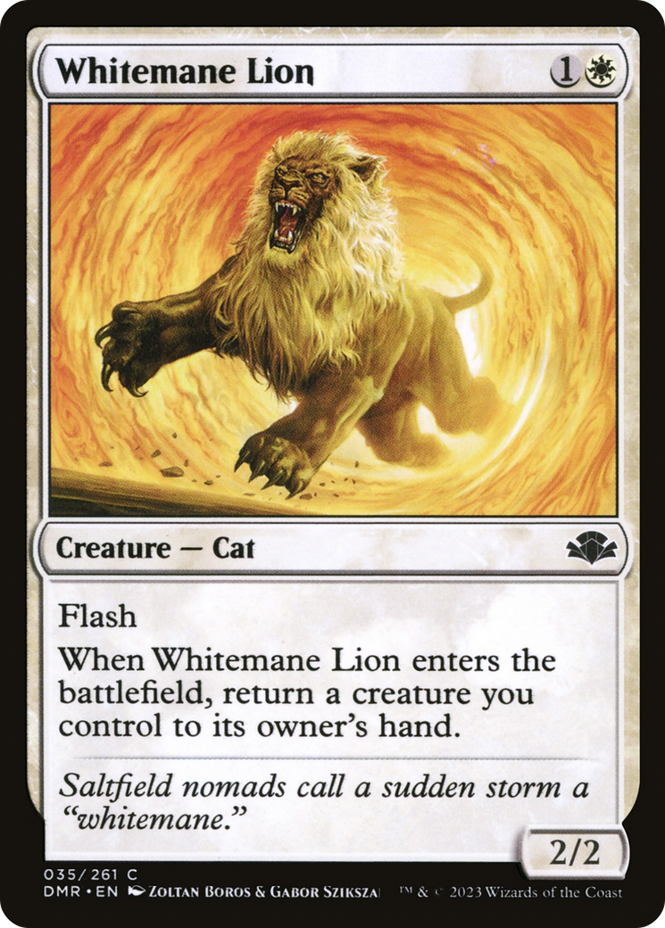 Whitemane Lion [Dominaria Remastered] | Shuffle n Cut Hobbies & Games