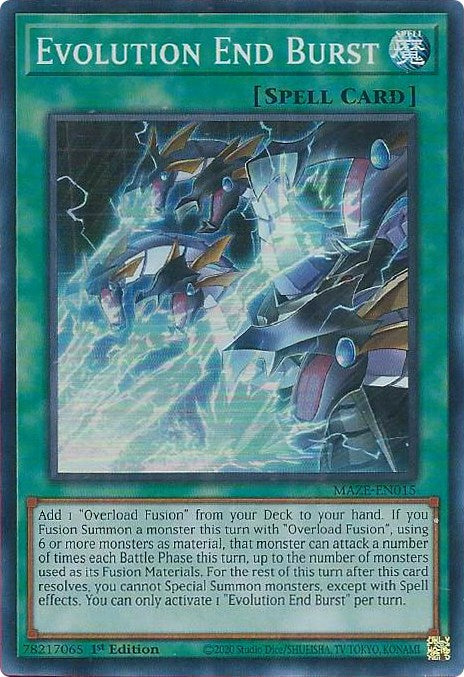 Evolution End Burst [MAZE-EN015] Super Rare | Shuffle n Cut Hobbies & Games