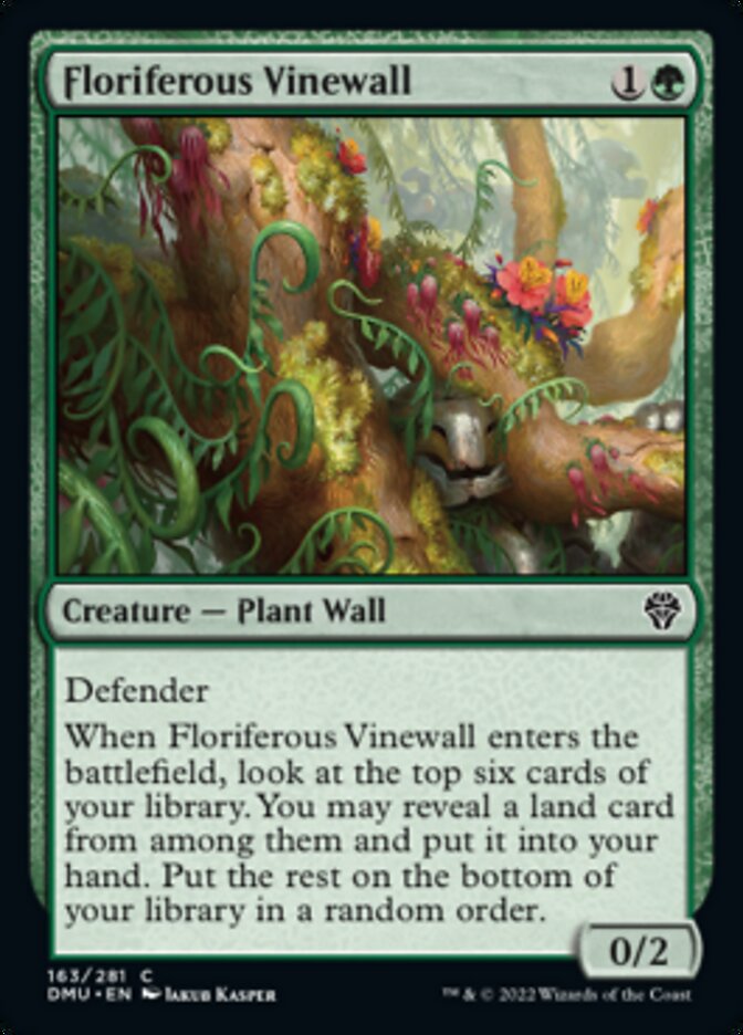 Floriferous Vinewall [Dominaria United] | Shuffle n Cut Hobbies & Games