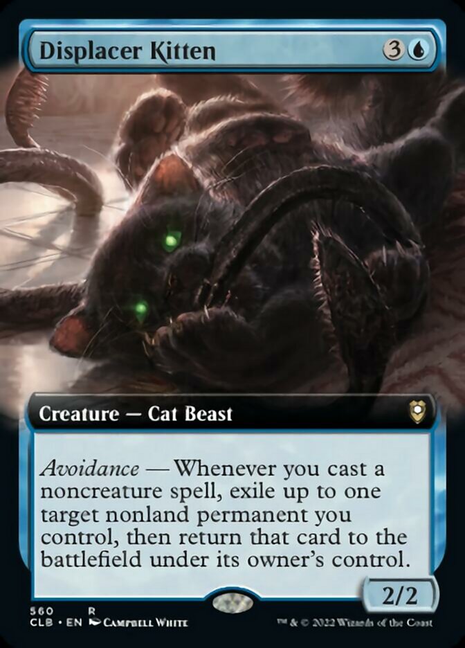 Displacer Kitten (Extended Art) [Commander Legends: Battle for Baldur's Gate] | Shuffle n Cut Hobbies & Games