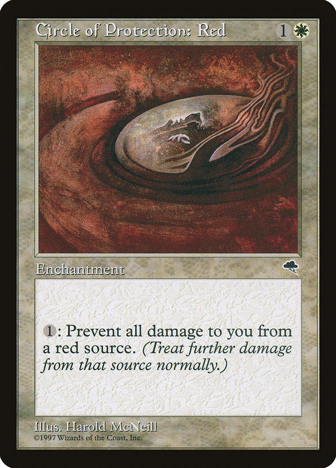 Circle of Protection: Red [Tempest] | Shuffle n Cut Hobbies & Games