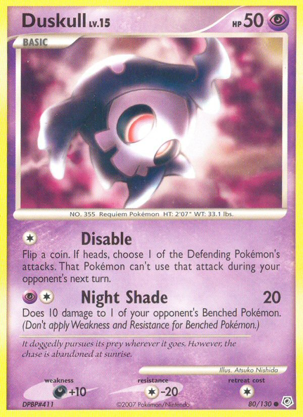 Duskull (80/130) [Diamond & Pearl: Base Set] | Shuffle n Cut Hobbies & Games