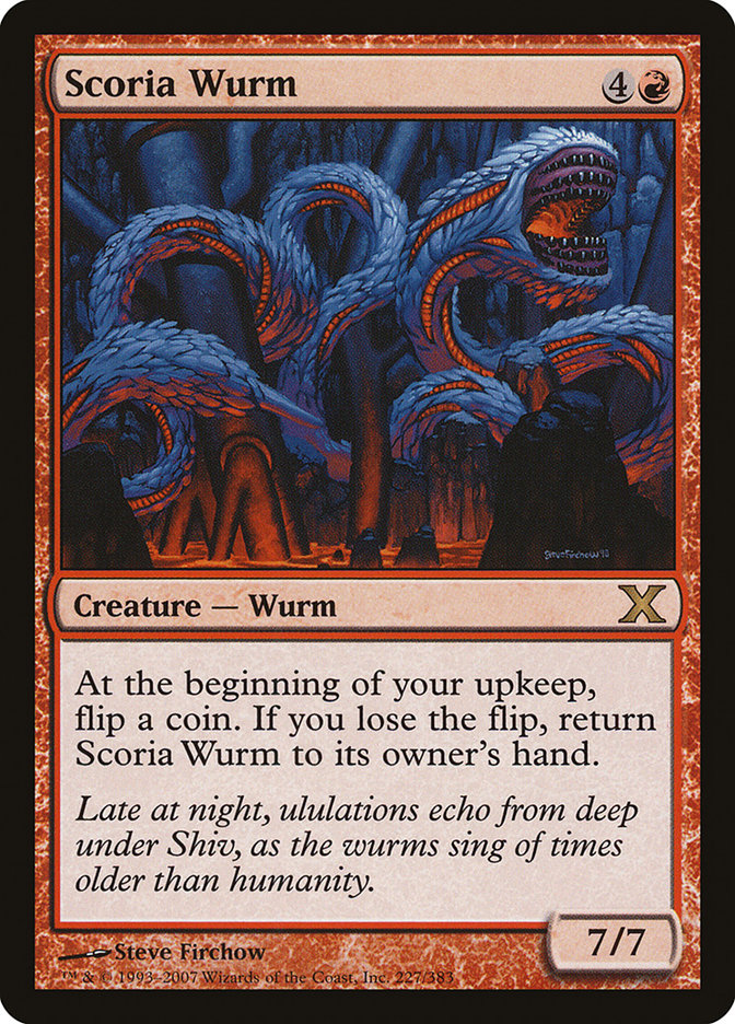Scoria Wurm [Tenth Edition] | Shuffle n Cut Hobbies & Games