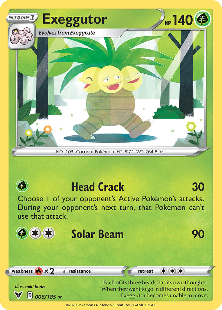 Exeggutor (005/185) [Sword & Shield: Vivid Voltage] | Shuffle n Cut Hobbies & Games