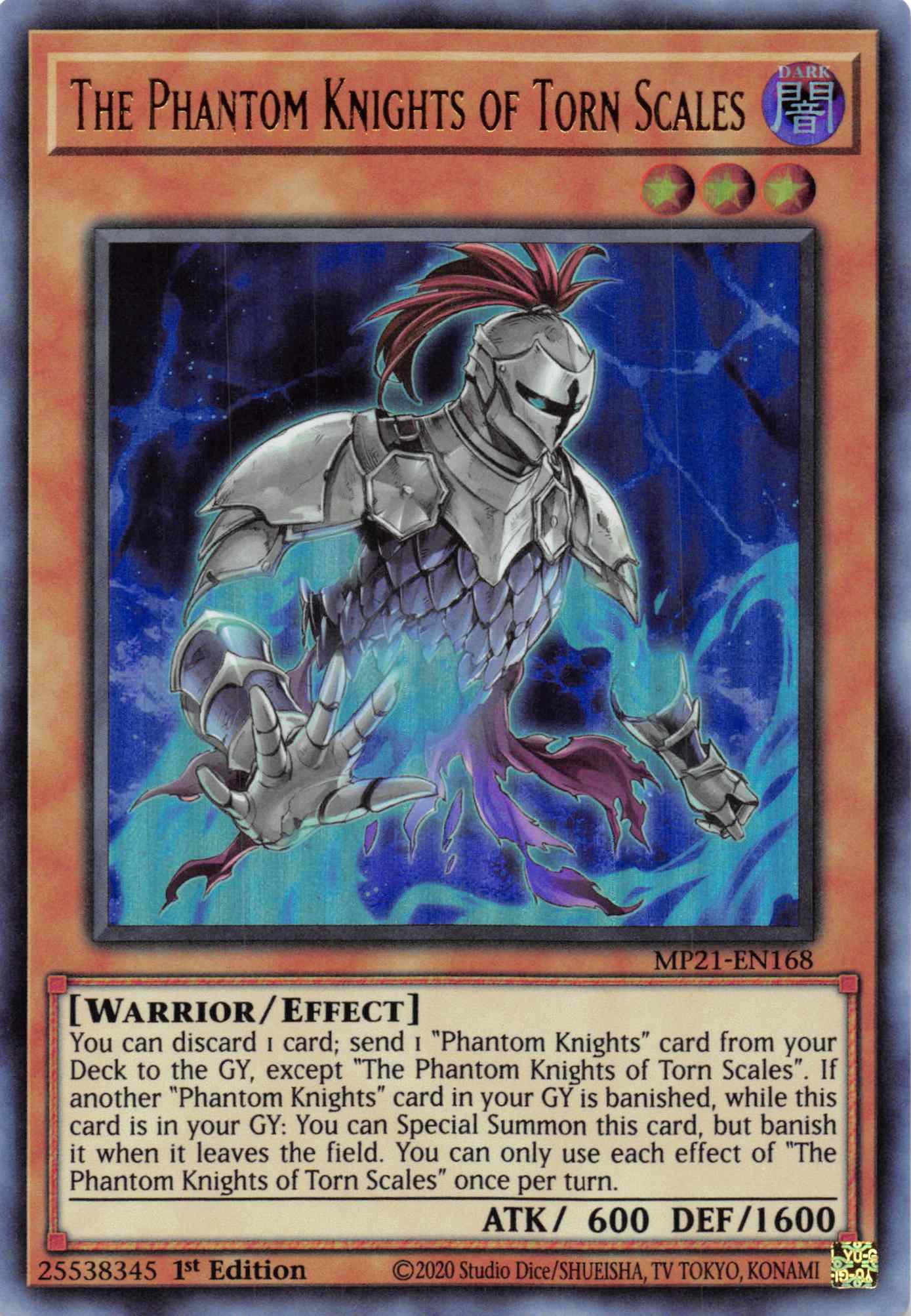 The Phantom Knights of Torn Scales [MP21-EN168] Ultra Rare | Shuffle n Cut Hobbies & Games