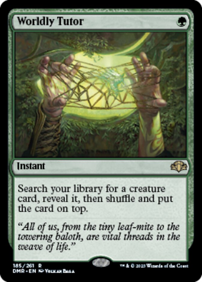 Worldly Tutor [Dominaria Remastered] | Shuffle n Cut Hobbies & Games