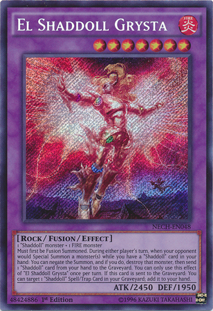 El Shaddoll Grysta [NECH-EN048] Secret Rare | Shuffle n Cut Hobbies & Games