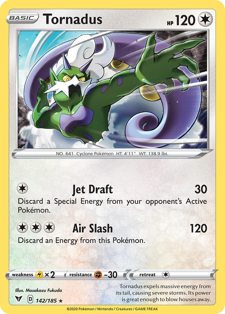 Tornadus (142/185) [Sword & Shield: Vivid Voltage] | Shuffle n Cut Hobbies & Games