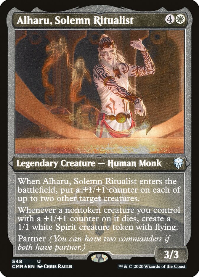 Alharu, Solemn Ritualist (Etched) [Commander Legends] | Shuffle n Cut Hobbies & Games