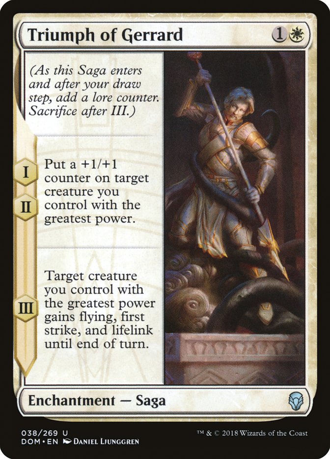 Triumph of Gerrard [Dominaria] | Shuffle n Cut Hobbies & Games