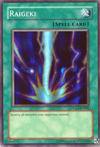 Raigeki [DLG1-EN006] Super Rare | Shuffle n Cut Hobbies & Games