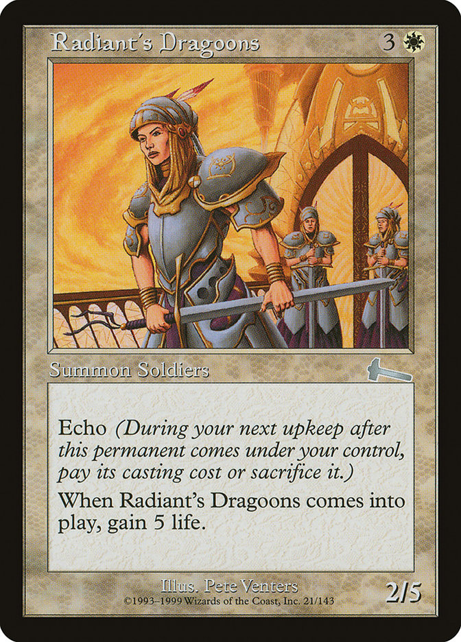 Radiant's Dragoons [Urza's Legacy] | Shuffle n Cut Hobbies & Games