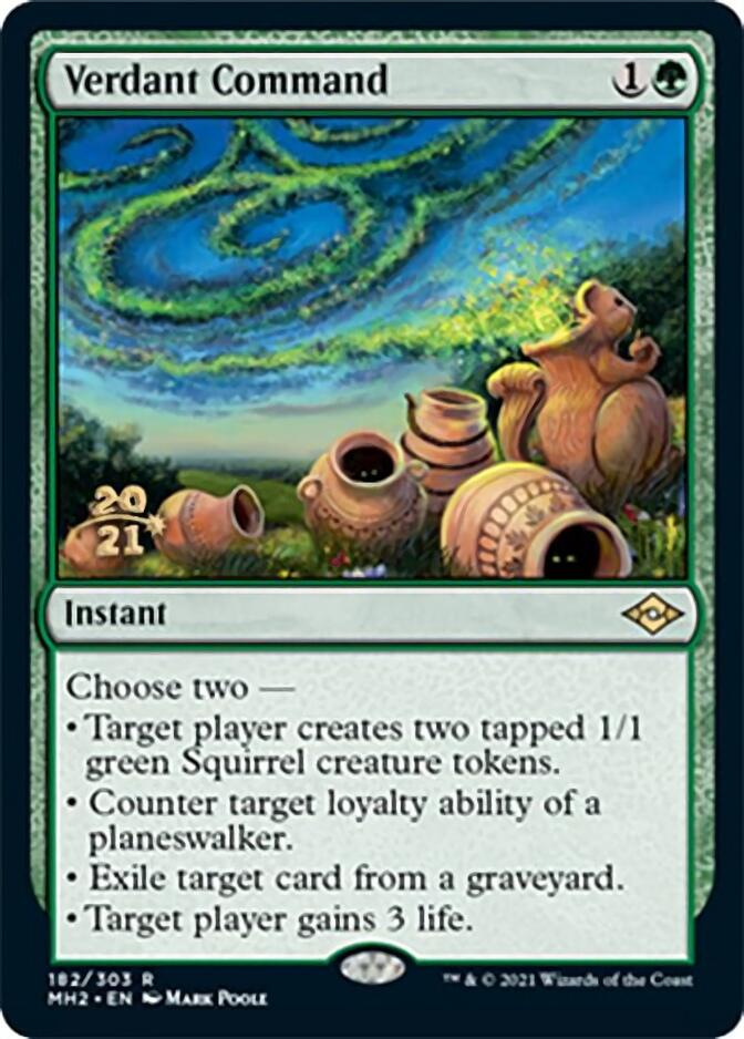 Verdant Command [Modern Horizons 2 Prerelease Promos] | Shuffle n Cut Hobbies & Games