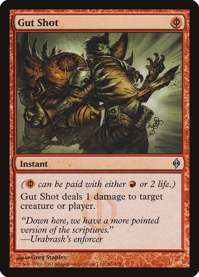 Gut Shot [New Phyrexia] | Shuffle n Cut Hobbies & Games