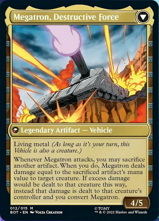 Megatron, Tyrant // Megatron, Destructive Force [Transformers] | Shuffle n Cut Hobbies & Games
