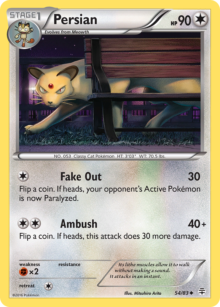 Persian (54/83) [XY: Generations] | Shuffle n Cut Hobbies & Games