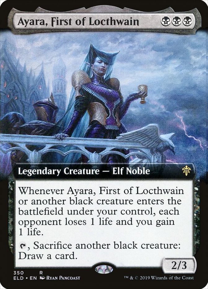 Ayara, First of Locthwain (Extended Art) [Throne of Eldraine] | Shuffle n Cut Hobbies & Games