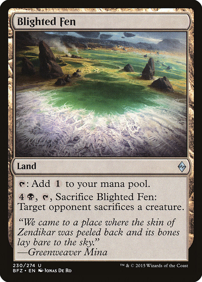 Blighted Fen [Battle for Zendikar] | Shuffle n Cut Hobbies & Games