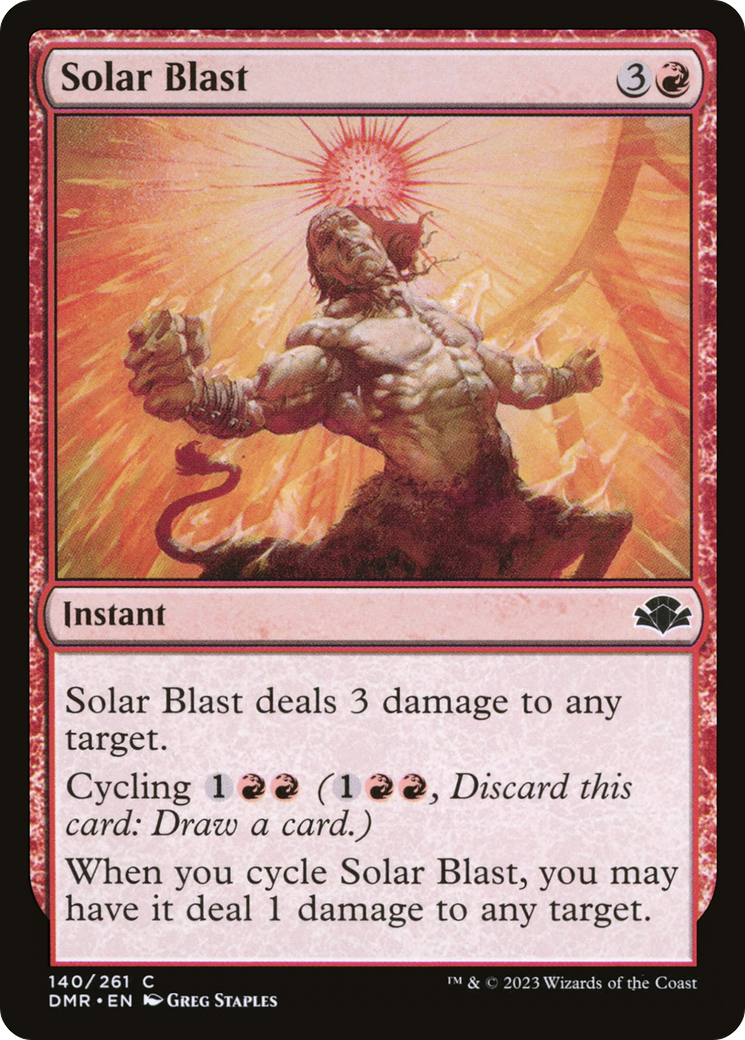 Solar Blast [Dominaria Remastered] | Shuffle n Cut Hobbies & Games