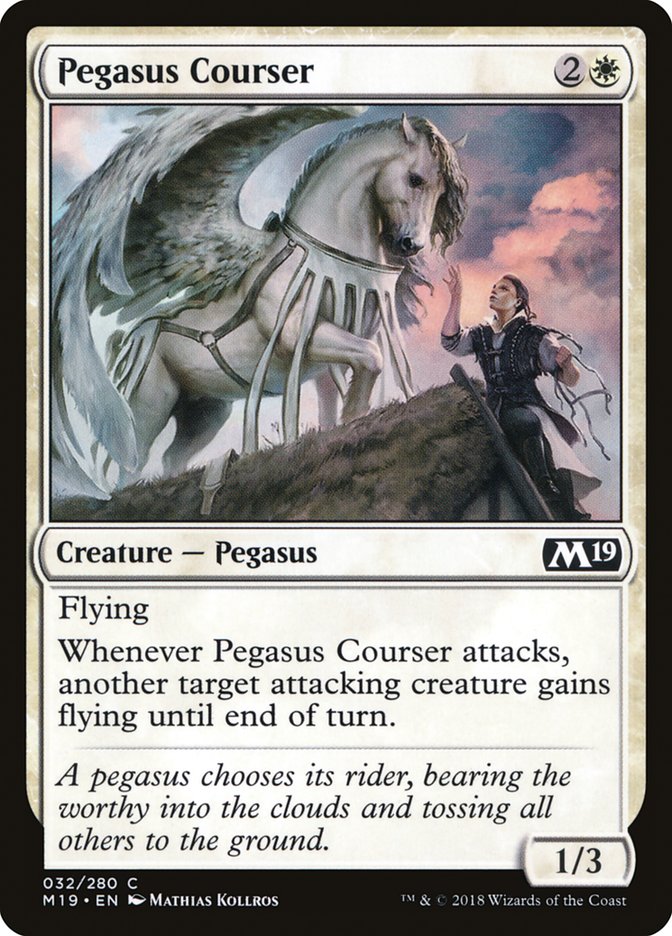 Pegasus Courser [Core Set 2019] | Shuffle n Cut Hobbies & Games