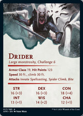 Drider Art Card [Dungeons & Dragons: Adventures in the Forgotten Realms Art Series] | Shuffle n Cut Hobbies & Games