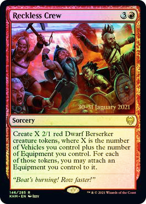 Reckless Crew [Kaldheim Prerelease Promos] | Shuffle n Cut Hobbies & Games