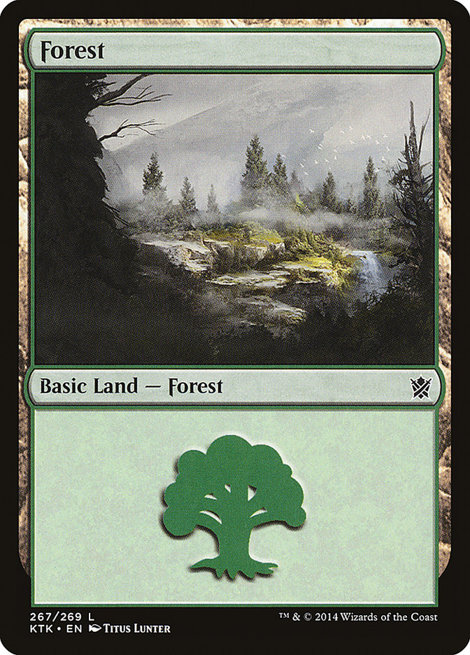 Forest (267) [Khans of Tarkir] | Shuffle n Cut Hobbies & Games