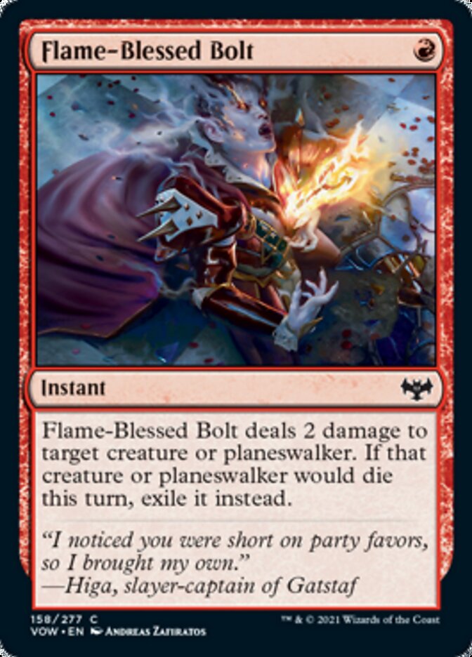 Flame-Blessed Bolt [Innistrad: Crimson Vow] | Shuffle n Cut Hobbies & Games
