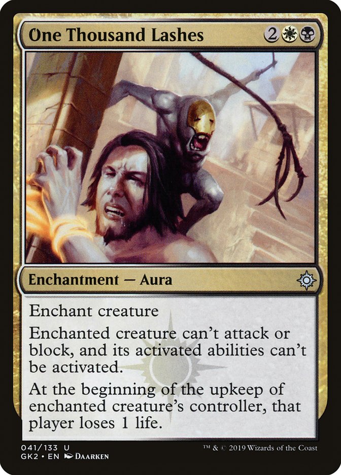 One Thousand Lashes [Ravnica Allegiance Guild Kit] | Shuffle n Cut Hobbies & Games