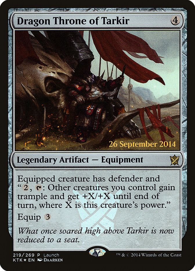 Dragon Throne of Tarkir (Launch) [Khans of Tarkir Prerelease Promos] | Shuffle n Cut Hobbies & Games