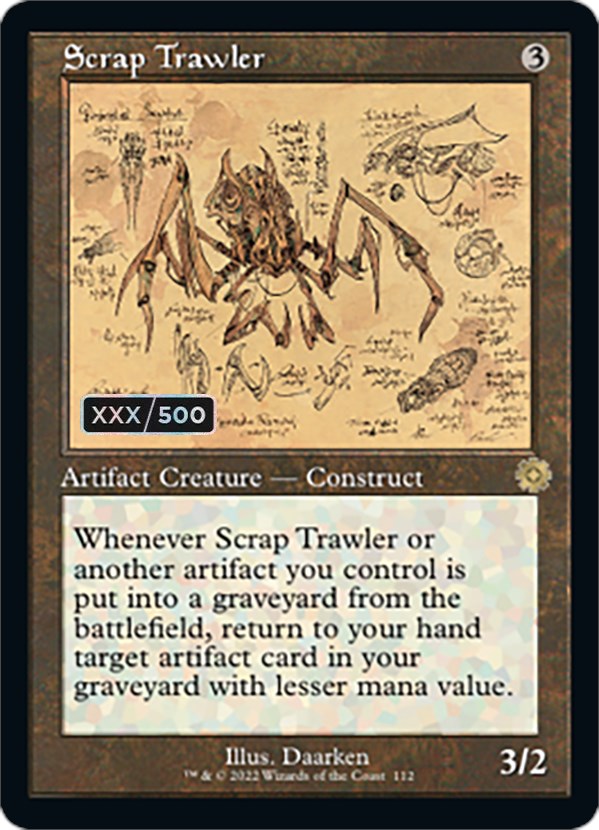 Scrap Trawler (Retro Schematic) (Serialized) [The Brothers' War Retro Artifacts] | Shuffle n Cut Hobbies & Games