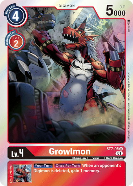 Growlmon [ST7-05] [Starter Deck: Gallantmon] | Shuffle n Cut Hobbies & Games