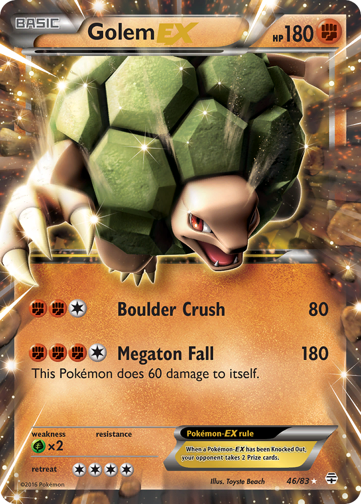 Golem EX (46/83) [XY: Generations] | Shuffle n Cut Hobbies & Games