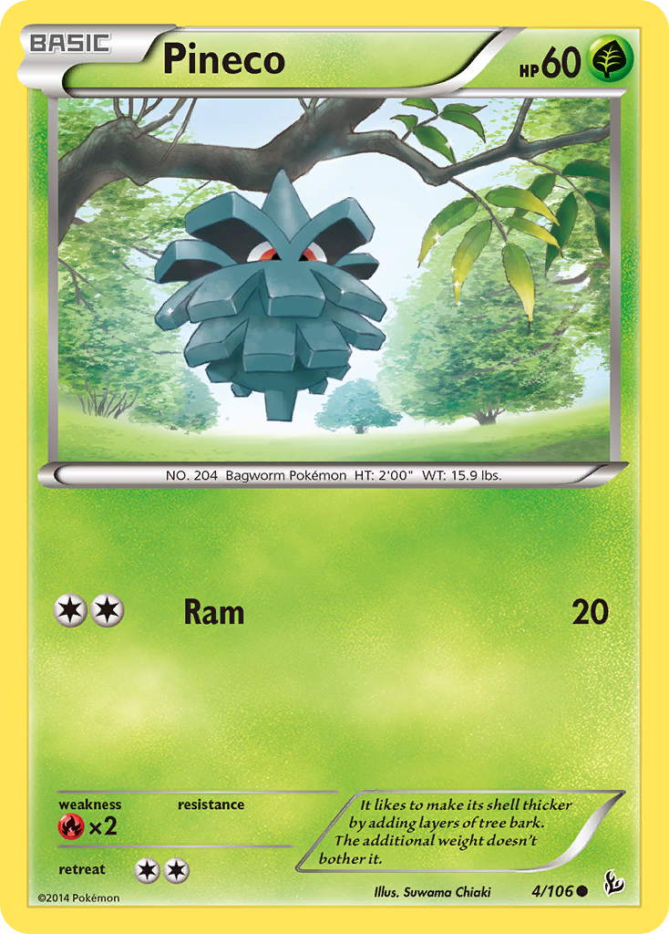 Pineco (4/106) [XY: Flashfire] | Shuffle n Cut Hobbies & Games