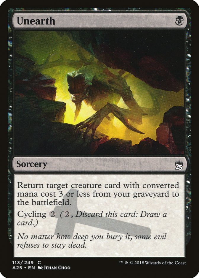 Unearth [Masters 25] | Shuffle n Cut Hobbies & Games